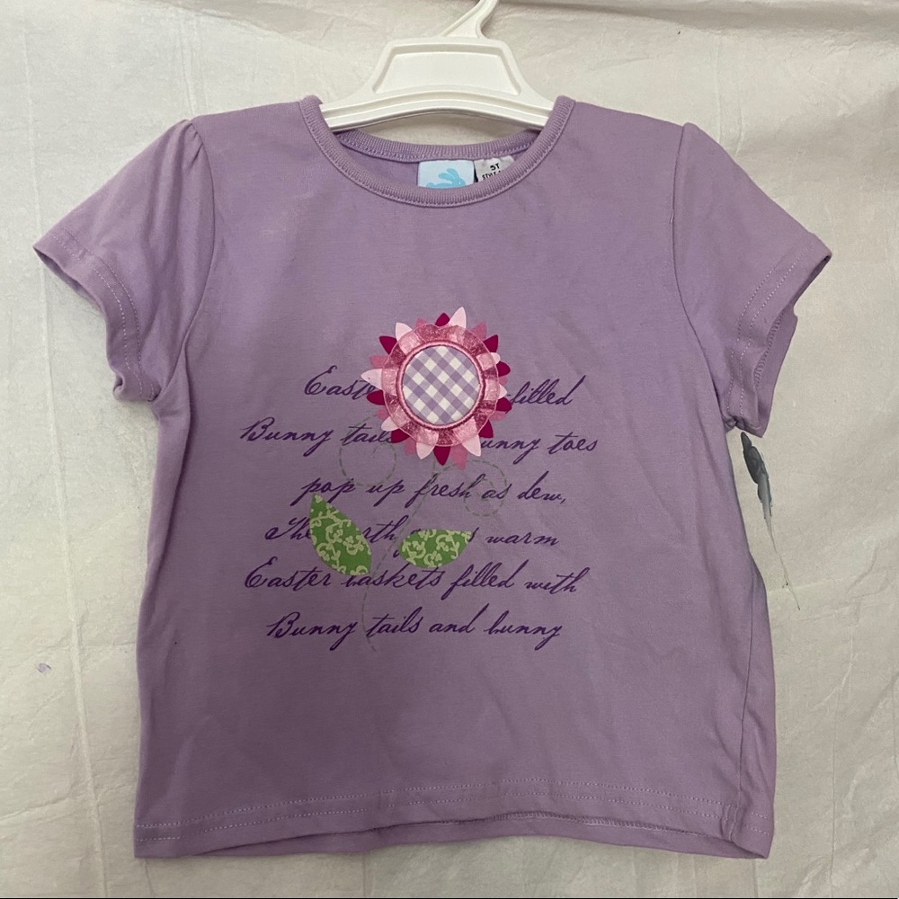 Happy Go Lucy, Light Purple Easter T-shirt Size 5T